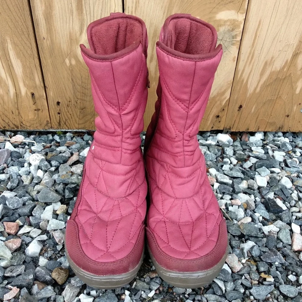 *SOLD* Columbia | Size 8 Red Waterproof Omni-Heat 200g Minx Slip III Boots - Picture 2 of 8